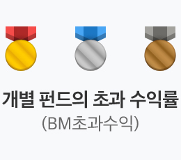 개별 펀드의 초과 수익률(BM초과수익)