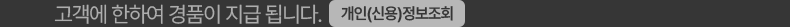 개인(신용)정보조회